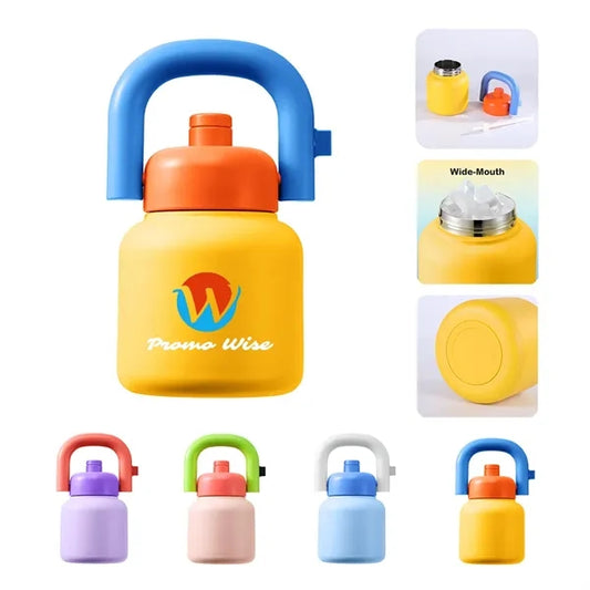 Leak-Proof Vacuum-Insulated Adorable Bottle with Handle