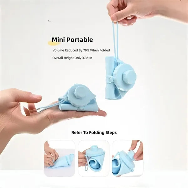 Collapsible Silicone Travel Bottle 20oz Leakproof