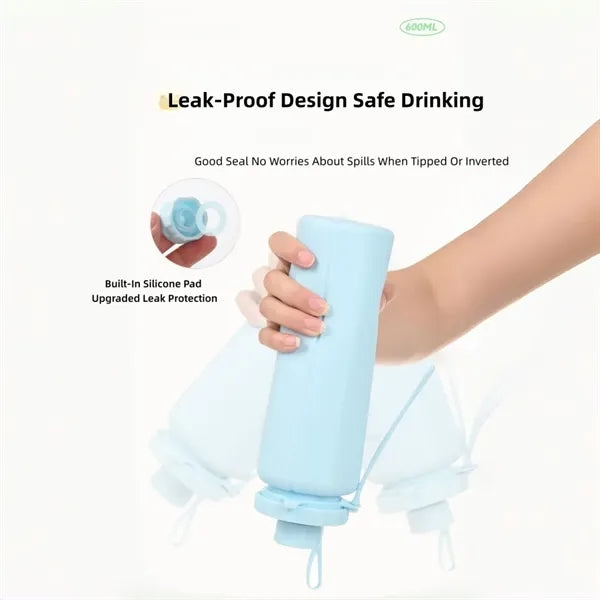 Collapsible Silicone Travel Bottle 20oz Leakproof