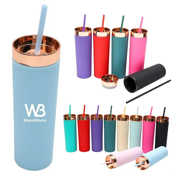16 Oz Stainless Steel Insulated Tumbler Double Wall Cup