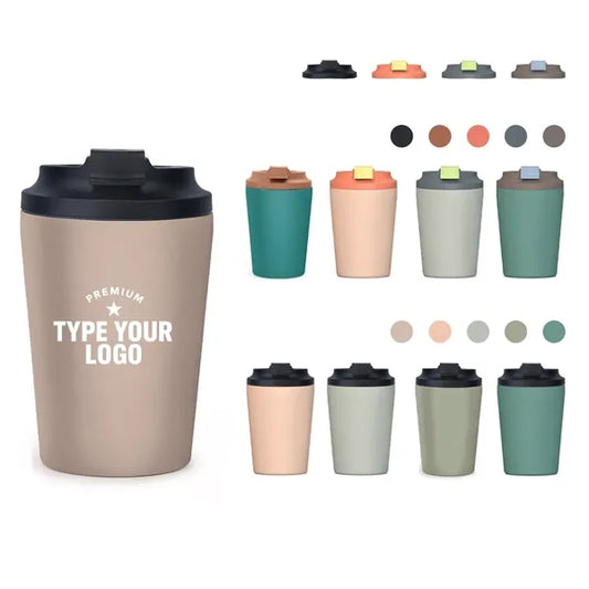 12 oz Stainless Steel Travel Coffee Mug With Lid