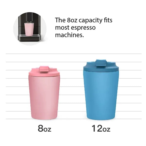 12 oz Stainless Steel Travel Coffee Mug With Lid