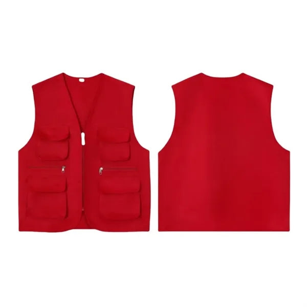 Multi-Pocket Safety Work Vest