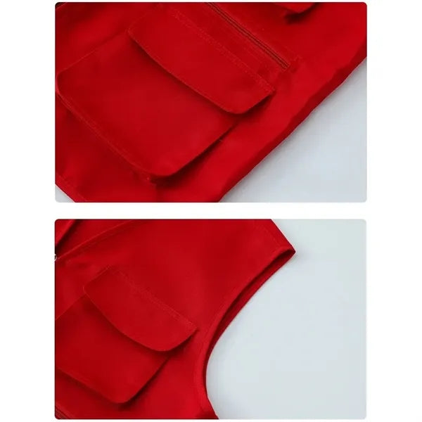 Multi-Pocket Safety Work Vest