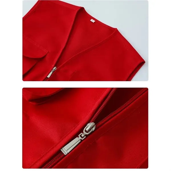 Multi-Pocket Safety Work Vest