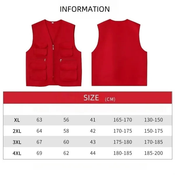 Multi-Pocket Safety Work Vest