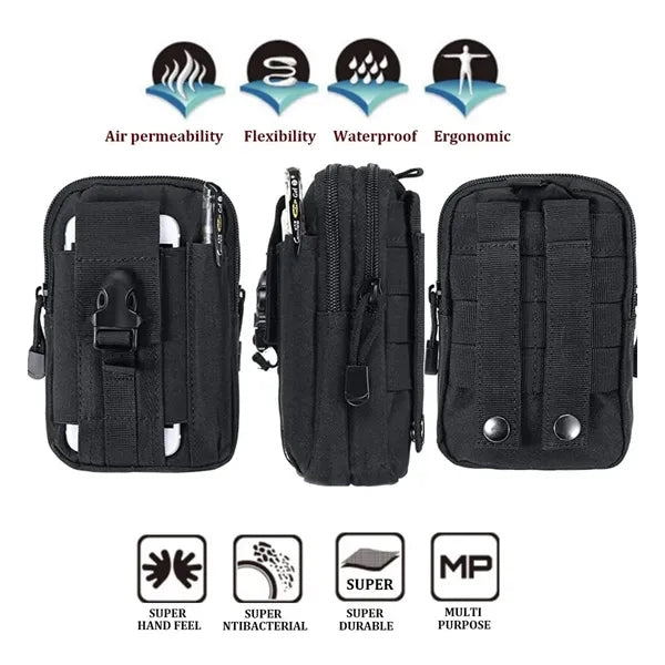Organized Compartments Durable Compact Tactical Pouch