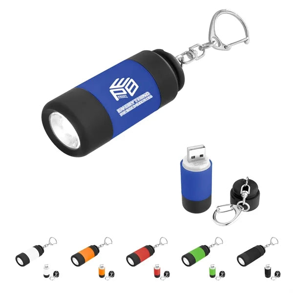 USB Rechargeable LED Keychain Light