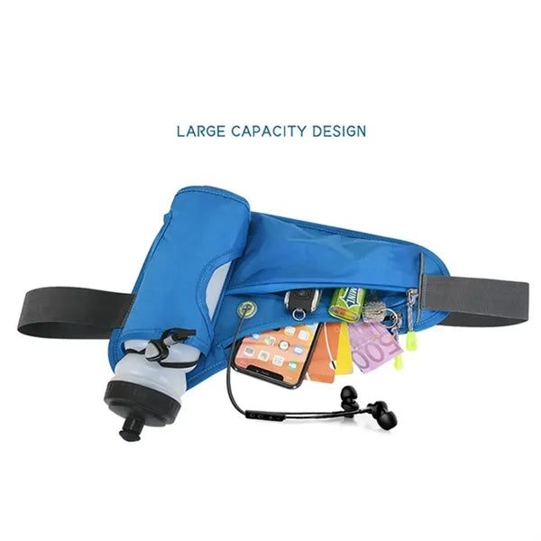 Waterproof Reflective Fanny Bag with Bottle Rest