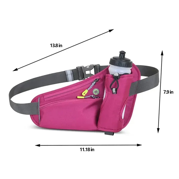 Waterproof Reflective Fanny Bag with Bottle Rest