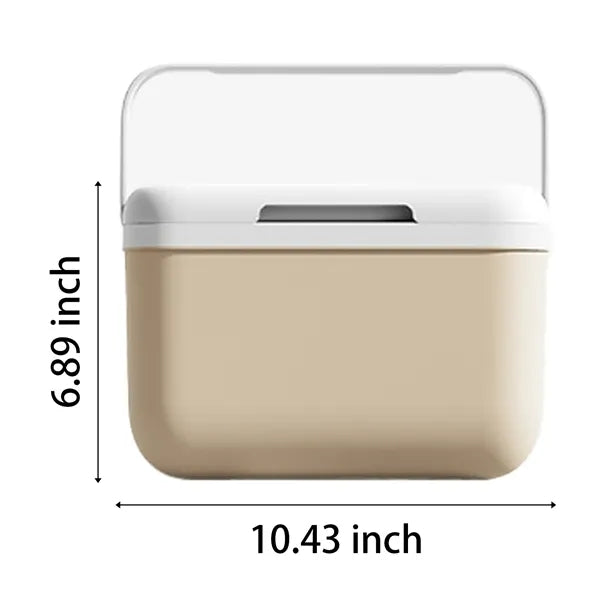 Insulated Portable Cooler with Ice Retention