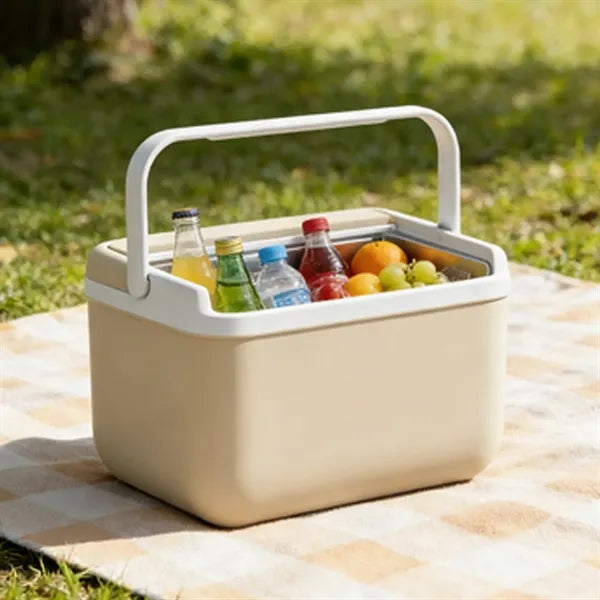 Insulated Portable Cooler with Ice Retention