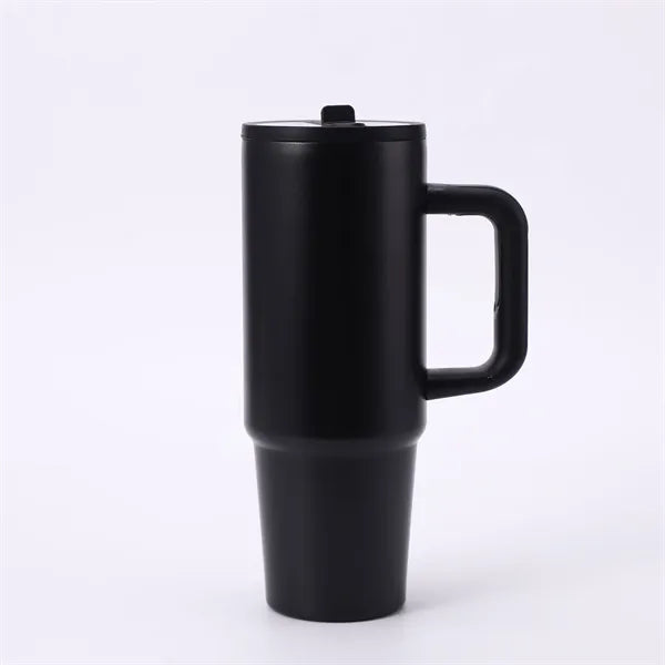 30oz Stainless Steel Tumbler with Flip Straw Lid