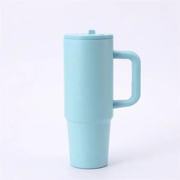 30oz Stainless Steel Tumbler with Flip Straw Lid