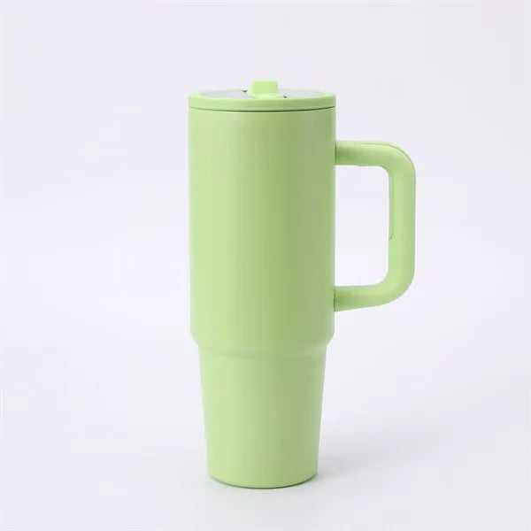 30oz Stainless Steel Tumbler with Flip Straw Lid