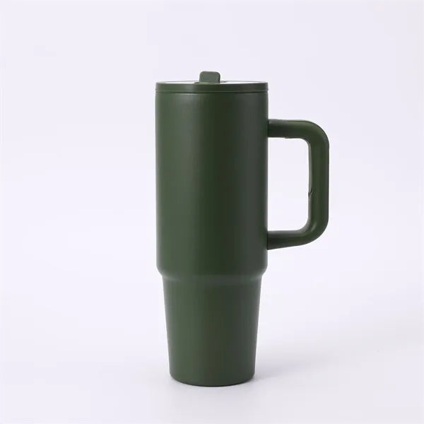 30oz Stainless Steel Tumbler with Flip Straw Lid