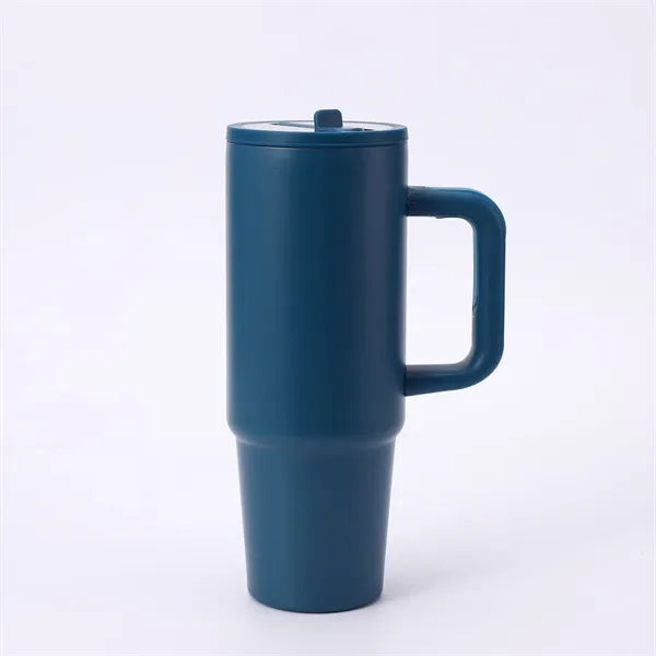 30oz Stainless Steel Tumbler with Flip Straw Lid