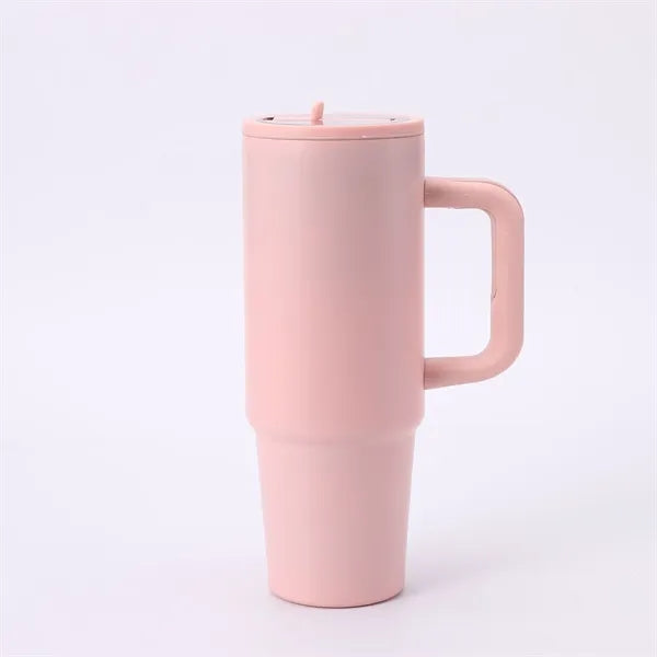 30oz Stainless Steel Tumbler with Flip Straw Lid