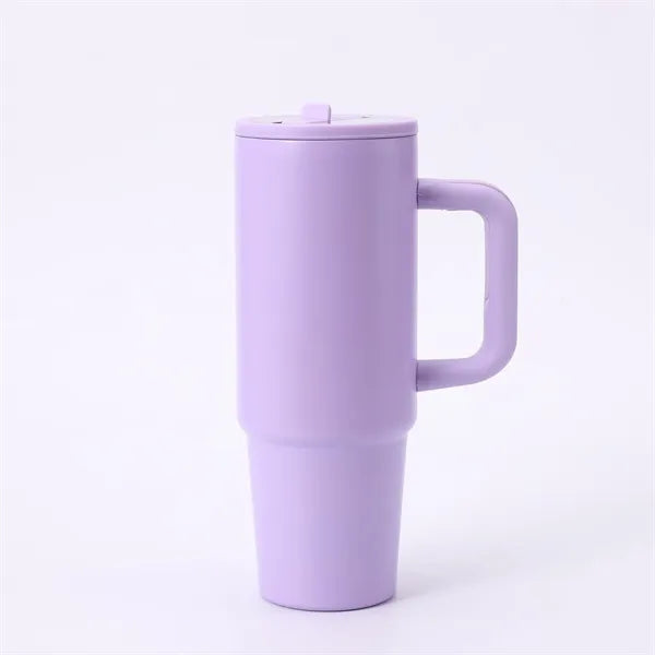 30oz Stainless Steel Tumbler with Flip Straw Lid