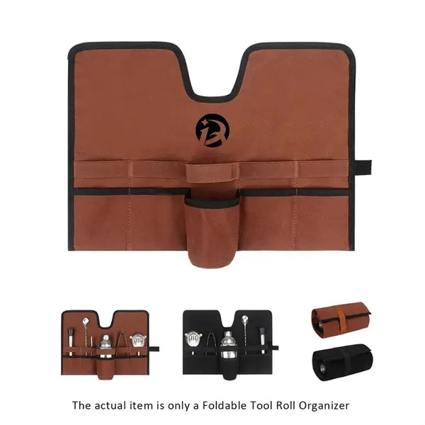 Foldable Tool Roll Organizer with Multi Pocket
