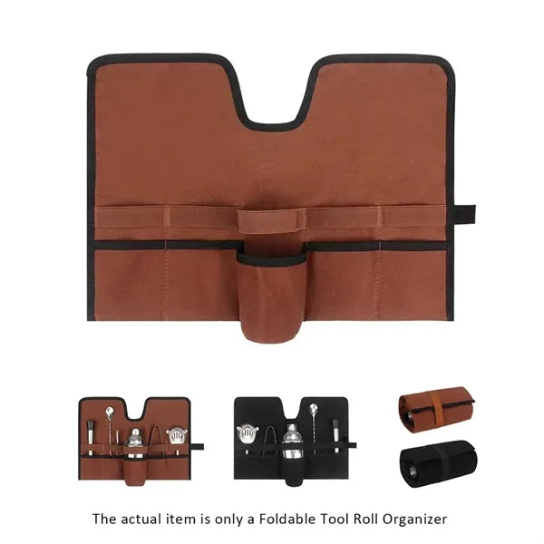 Foldable Tool Roll Organizer with Multi Pocket