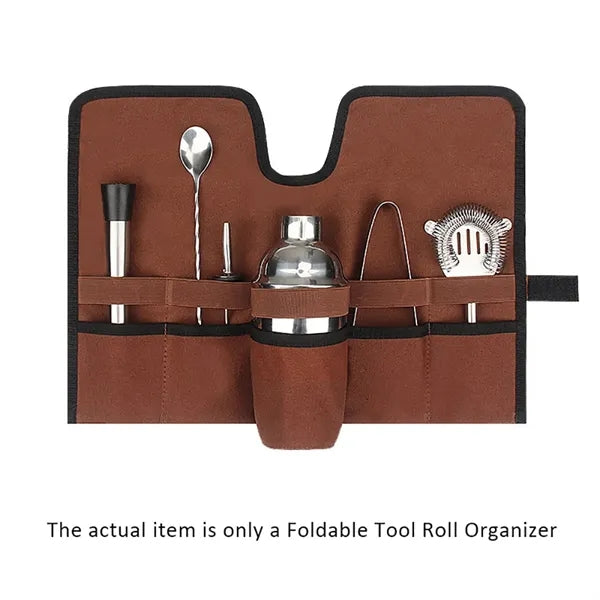 Foldable Tool Roll Organizer with Multi Pocket