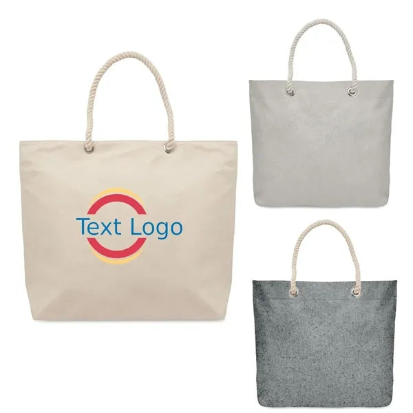 Cord Handle Beach Bag