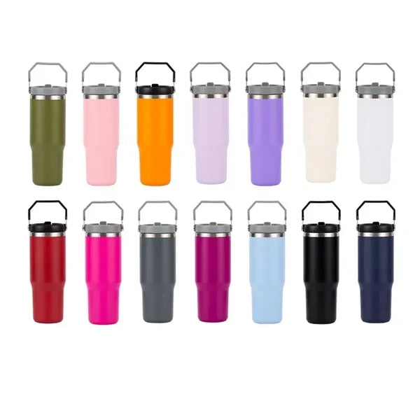 30oz Stainless Steel Tumbler with Top Handle