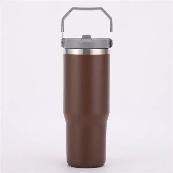 30oz Stainless Steel Tumbler with Top Handle