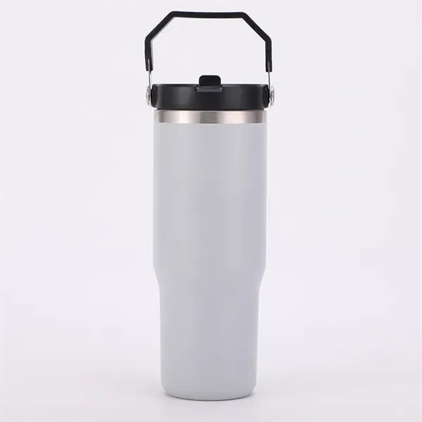 30oz Stainless Steel Tumbler with Top Handle