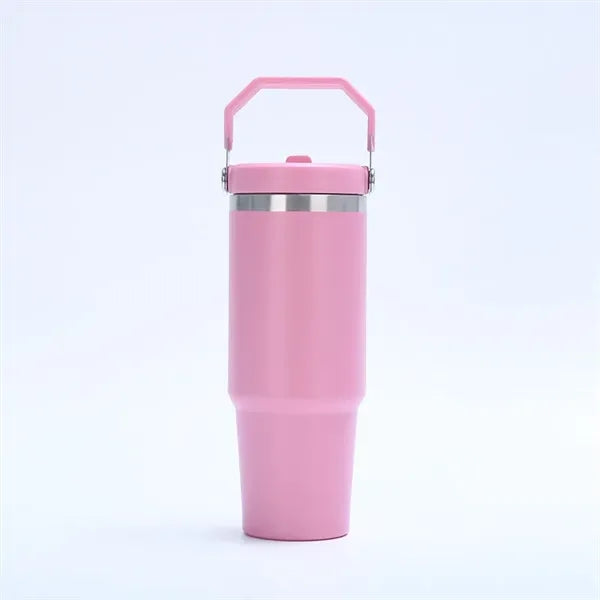 30oz Stainless Steel Tumbler with Top Handle