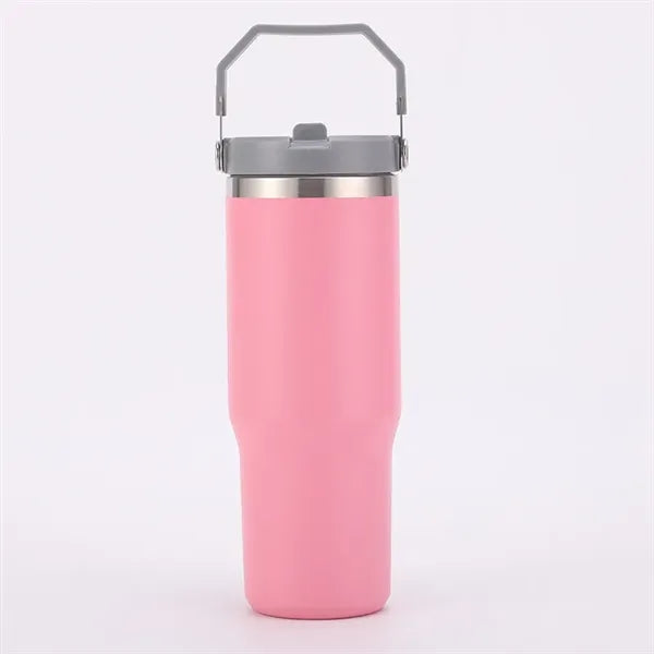 30oz Stainless Steel Tumbler with Top Handle