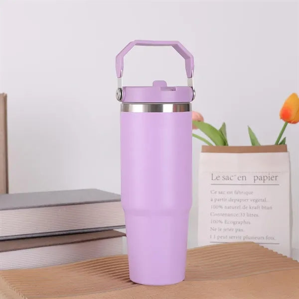 30oz Stainless Steel Tumbler with Top Handle