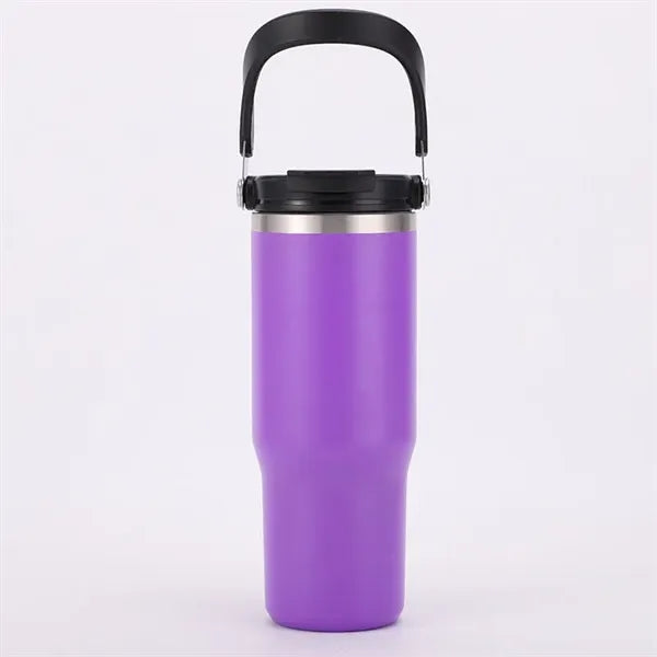30oz Stainless Steel Tumbler with Top Handle