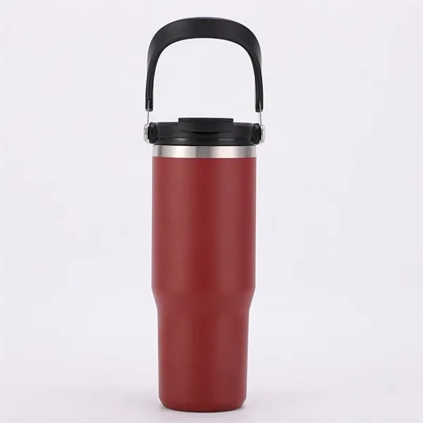 30oz Stainless Steel Tumbler with Top Handle