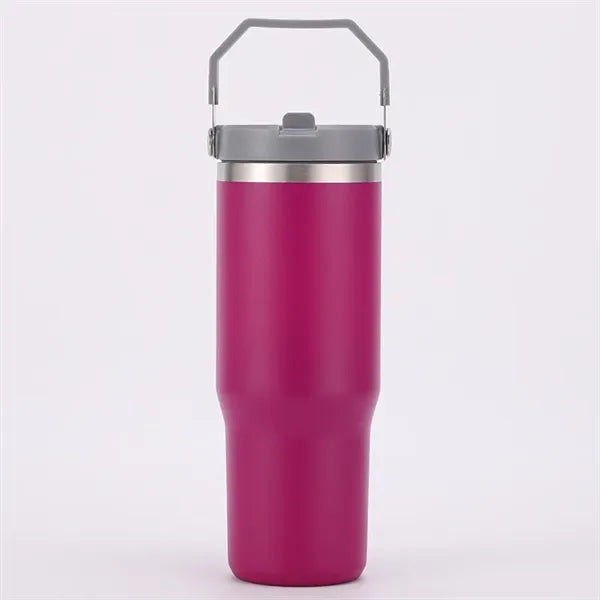 30oz Stainless Steel Tumbler with Top Handle