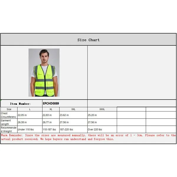 Reflective Mesh Safety Vest for Work Outdoor