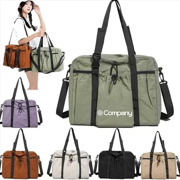 Lightweight Nylon Crossbody Tote Bag