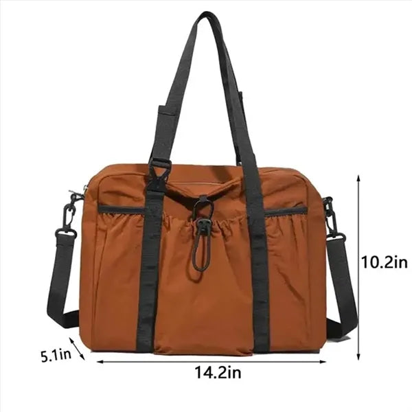 Lightweight Nylon Crossbody Tote Bag