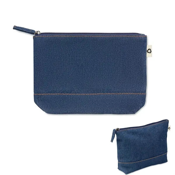 Recycled Denim Cosmetic Pouch