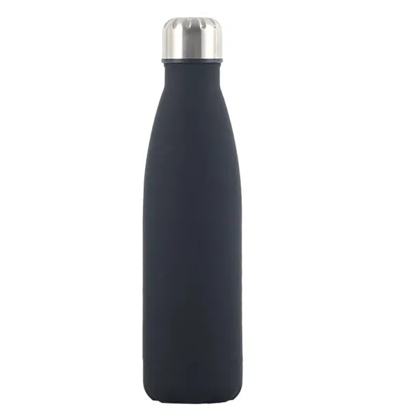 17oz Stainless Steel Water Bottle - Rubberized Coating