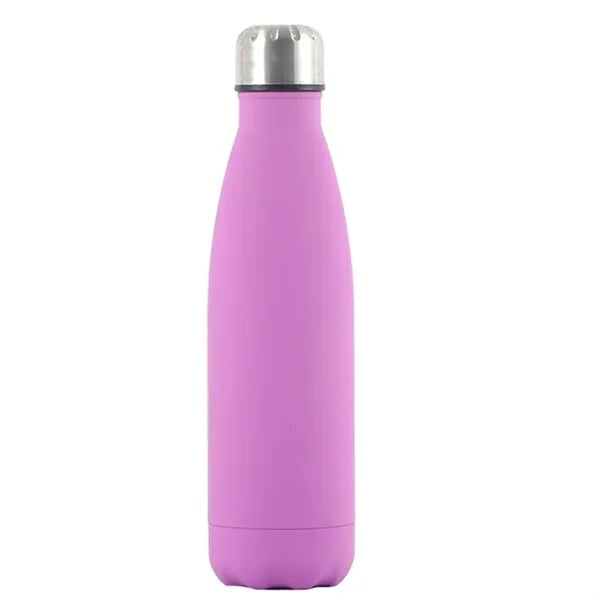 17oz Stainless Steel Water Bottle - Rubberized Coating