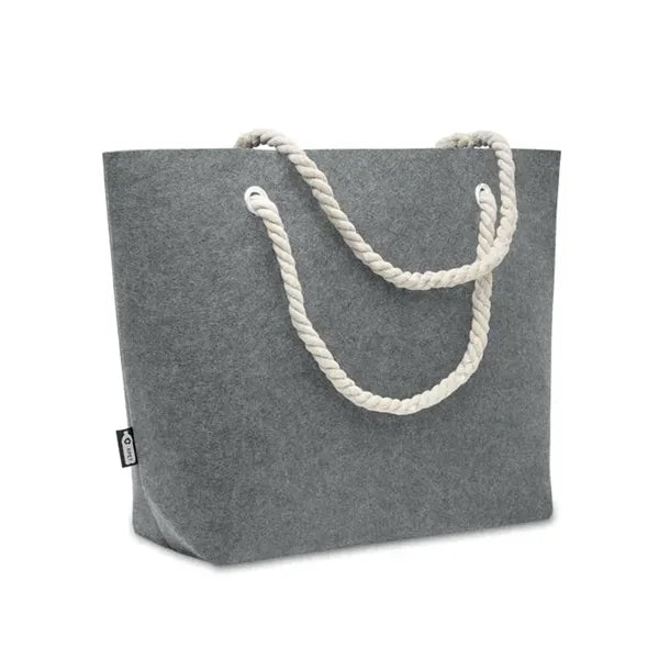 RPET Felt Beach Bag with Cord Handles