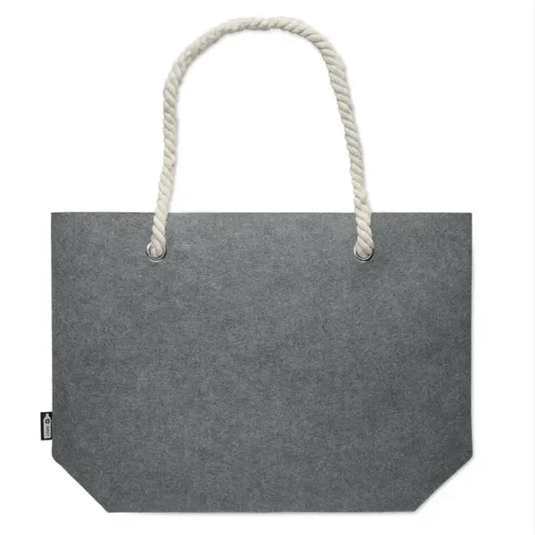 RPET Felt Beach Bag with Cord Handles