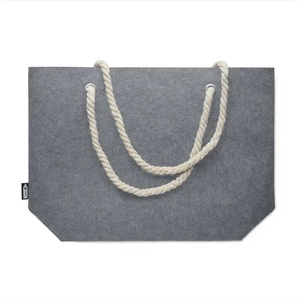 RPET Felt Beach Bag with Cord Handles
