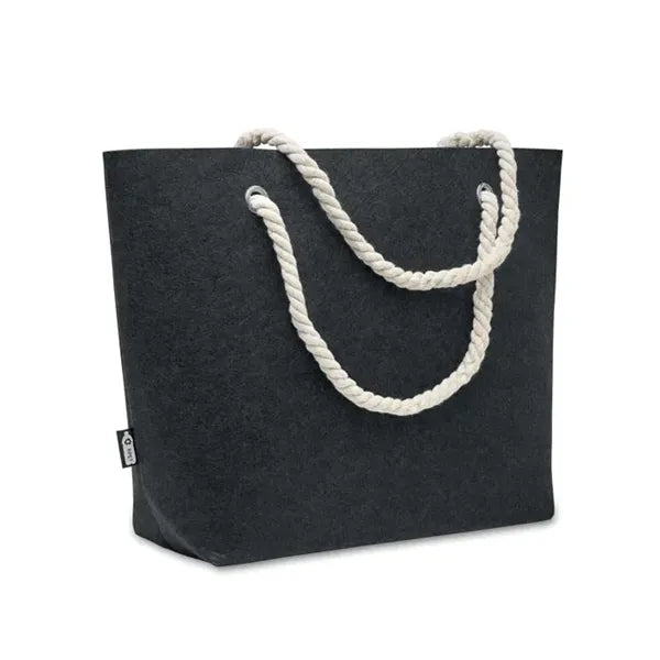 RPET Felt Beach Bag with Cord Handles