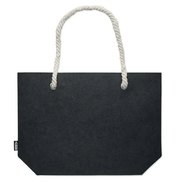RPET Felt Beach Bag with Cord Handles