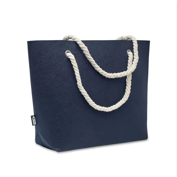 RPET Felt Beach Bag with Cord Handles