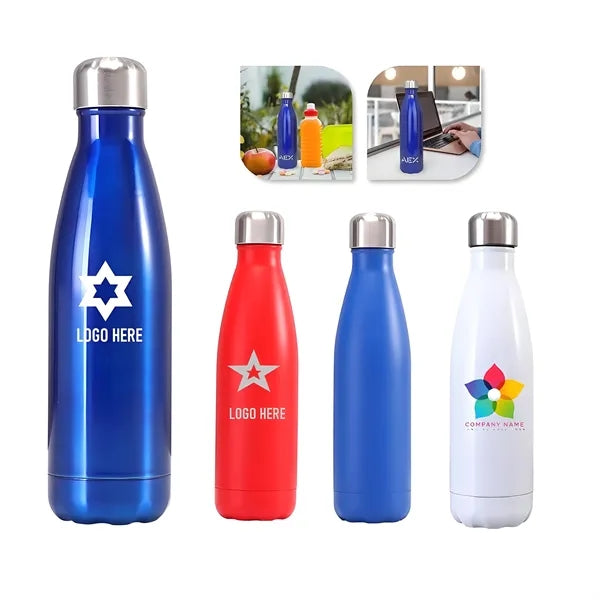 17oz Stainless Steel Water Bottle - Smooth Spray Painting