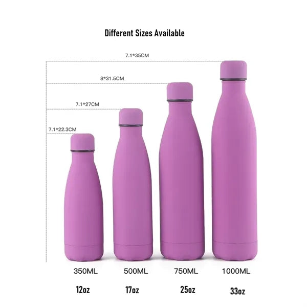 17oz Stainless Steel Water Bottle - Smooth Spray Painting